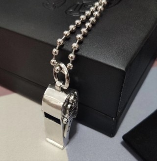 Chrome Hearts Silver Whistle Pendant Necklace view 8
