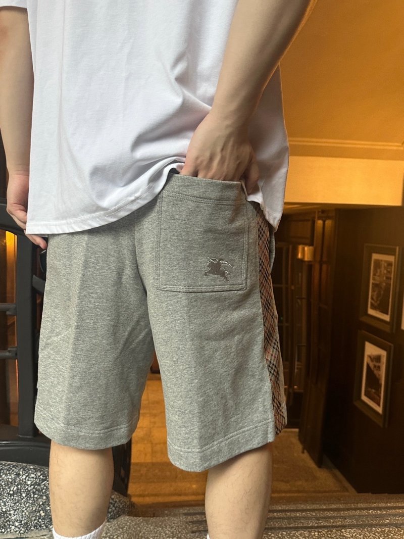 Grey Checkered Side Stripe Shorts view