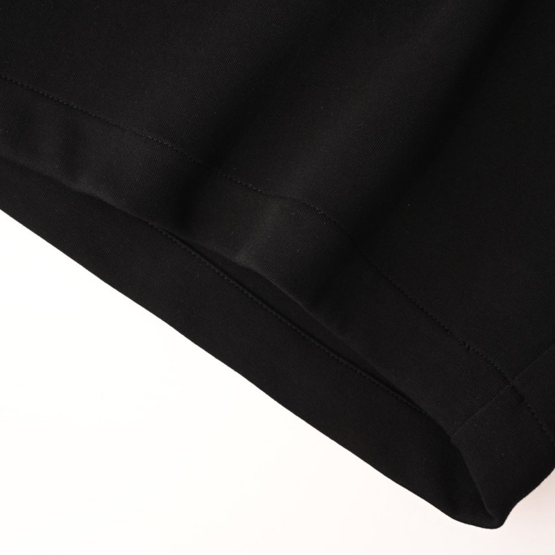 Black Embroidered Script Shorts view