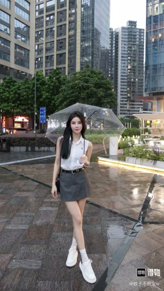 Essentials White Sleeveless Oxford Shirt