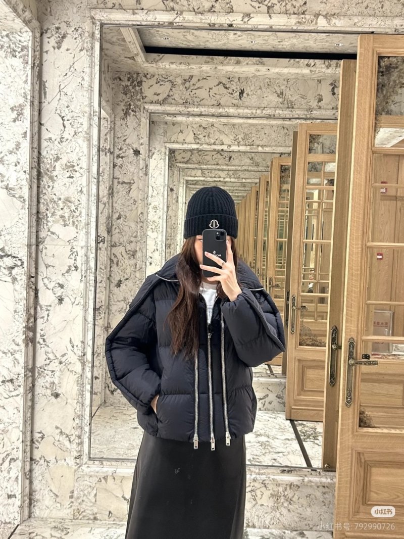 Black Puffer Down Jacket – Oversized Fit