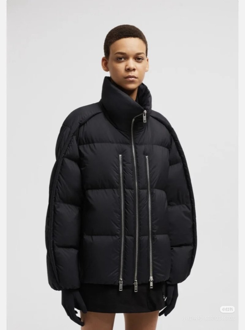 Black Puffer Down Jacket – Oversized Fit view
