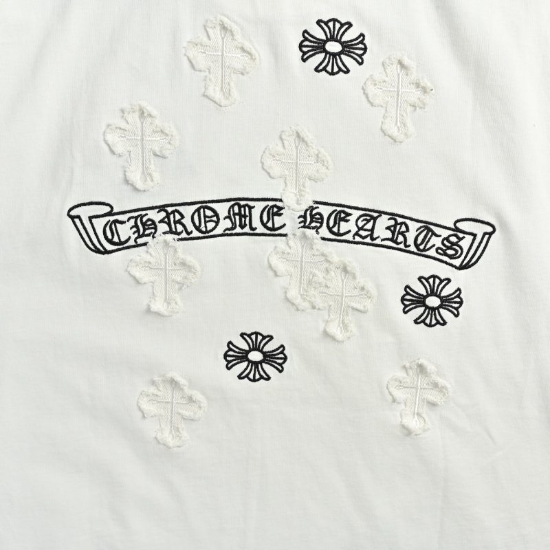 White Short Sleeve T-Shirt with Black Graphic Print view