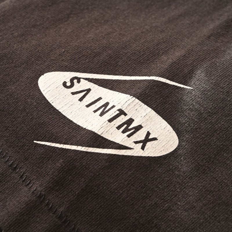 Vintage Graphic Print Charcoal T-Shirt view