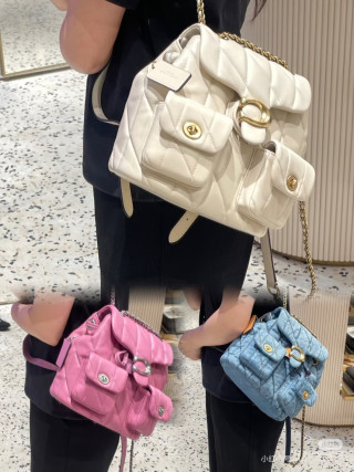 Chloe C Quilted Black Shoulder Bag view 5