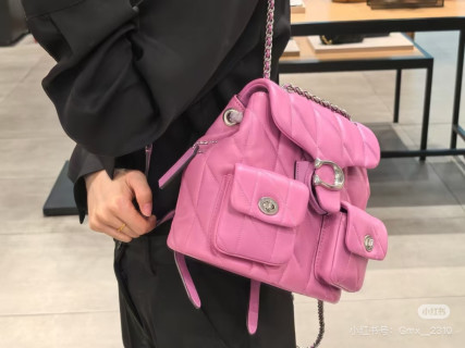 Chloe C Quilted Black Shoulder Bag view 7