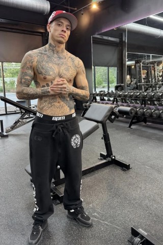 Chrome Hearts Black Logo Joggers view 2