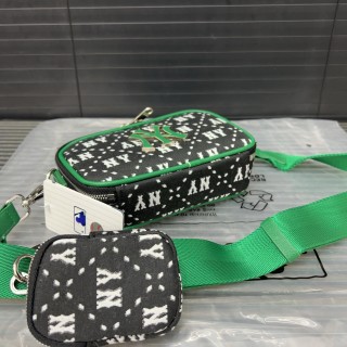 MLB NY Monogram Crossbody Camera Bag Black & Green view 5