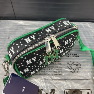 MLB NY Monogram Crossbody Camera Bag Black & Green view 8
