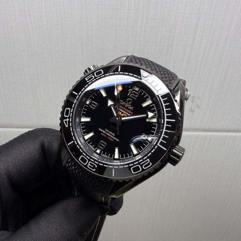 Omega Seamaster 600m GMT Black Dial Automatic Watch view
