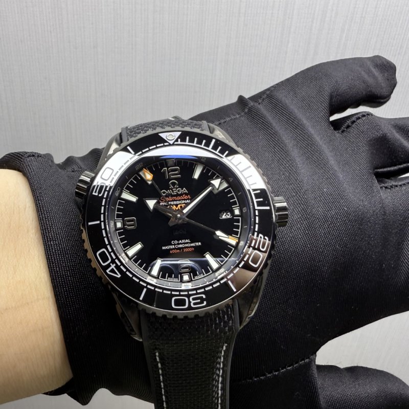Omega Seamaster 600m GMT Black Dial Automatic Watch view