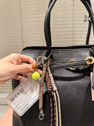 Miu Miu Shell Tote Bag Black Leather view 2