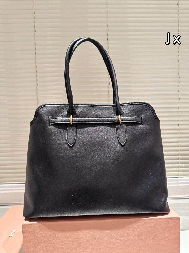 Miu Miu Shell Tote Bag Black Leather view
