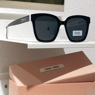Miu Miu SMU 107Z Tortoiseshell Square Sunglasses view 3