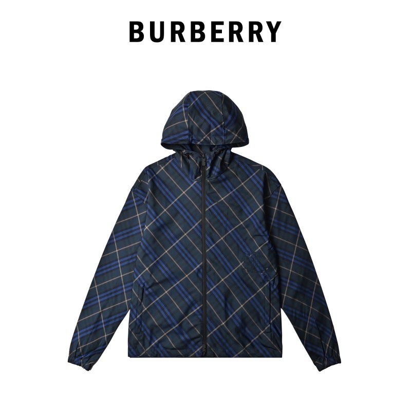 Navy Plaid Oversized Blazer Jacket view