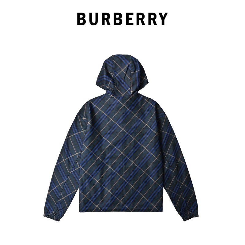 Navy Plaid Oversized Blazer Jacket view