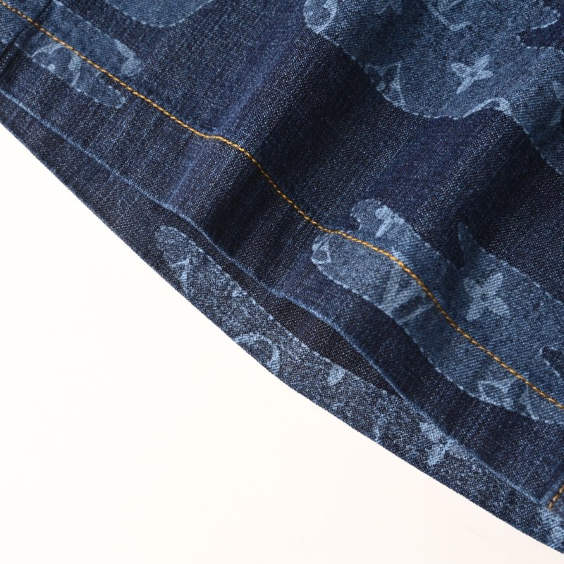 Louis Vuitton Camouflage Denim Shorts - Navy view