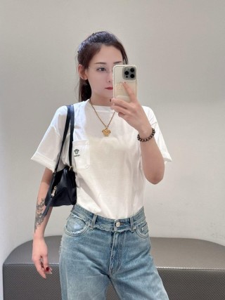 Versace White Logo T-Shirt view 4