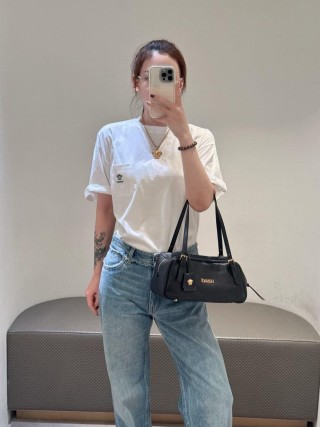 Versace White Logo T-Shirt view 6