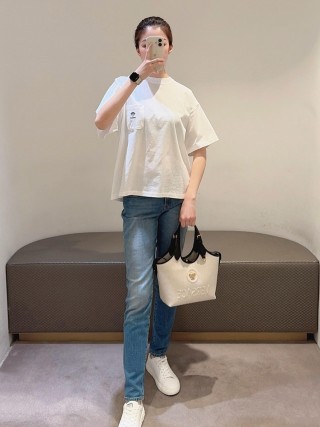 Versace White Logo T-Shirt view 7