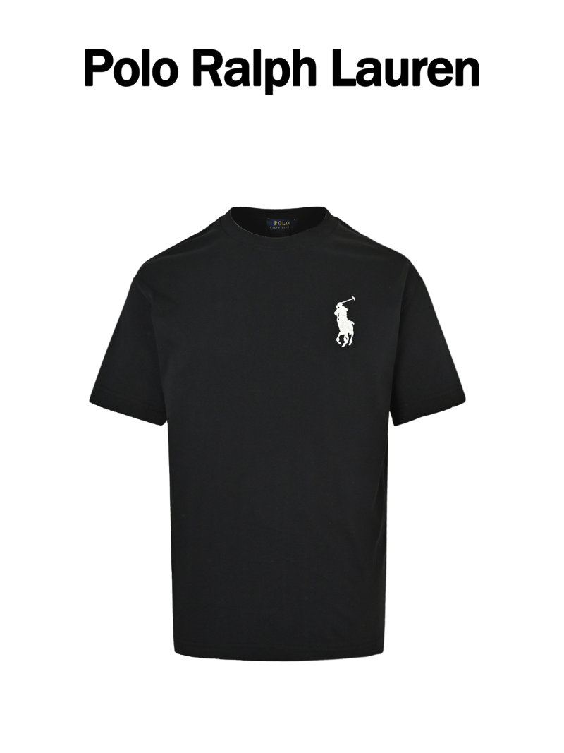Polo Ralph Lauren Black Embroidered Logo T-Shirt