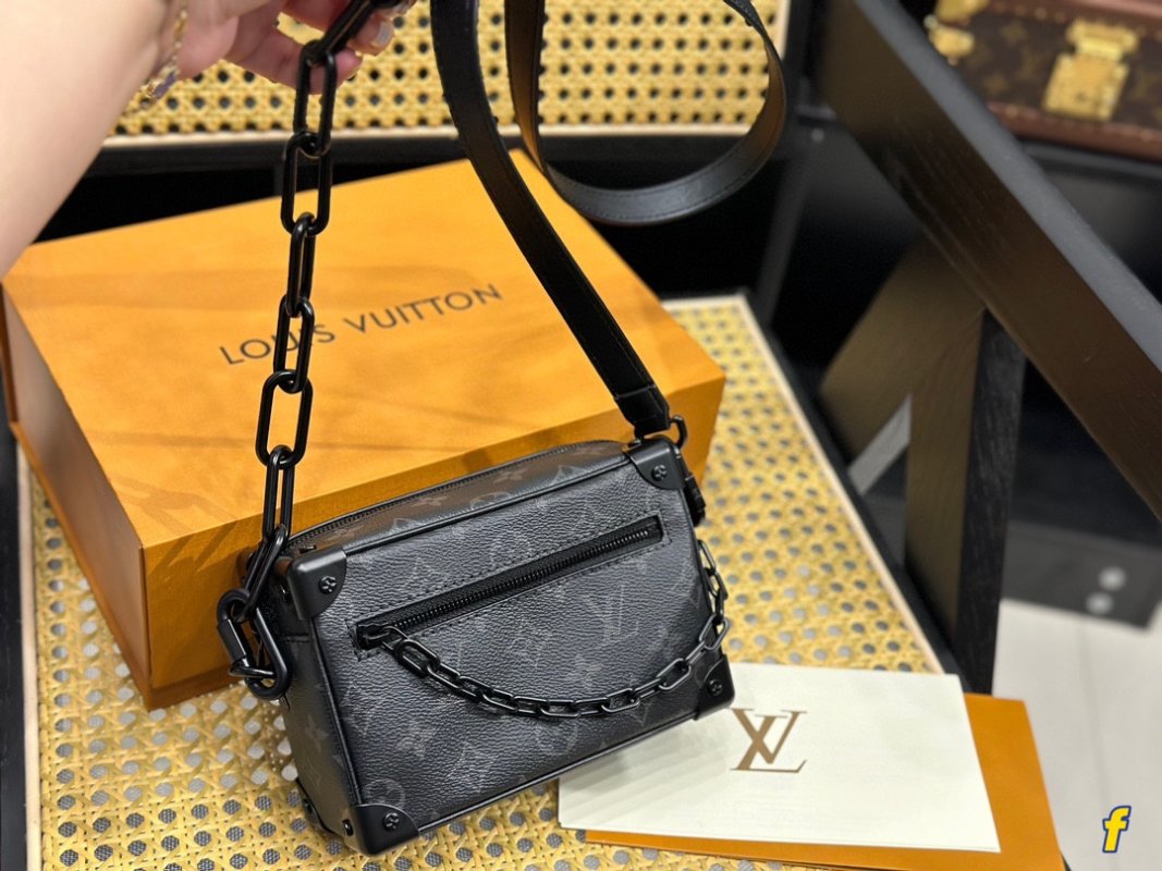 Louis Vuitton Soft Trunk Mini Black Monogram Crossbody