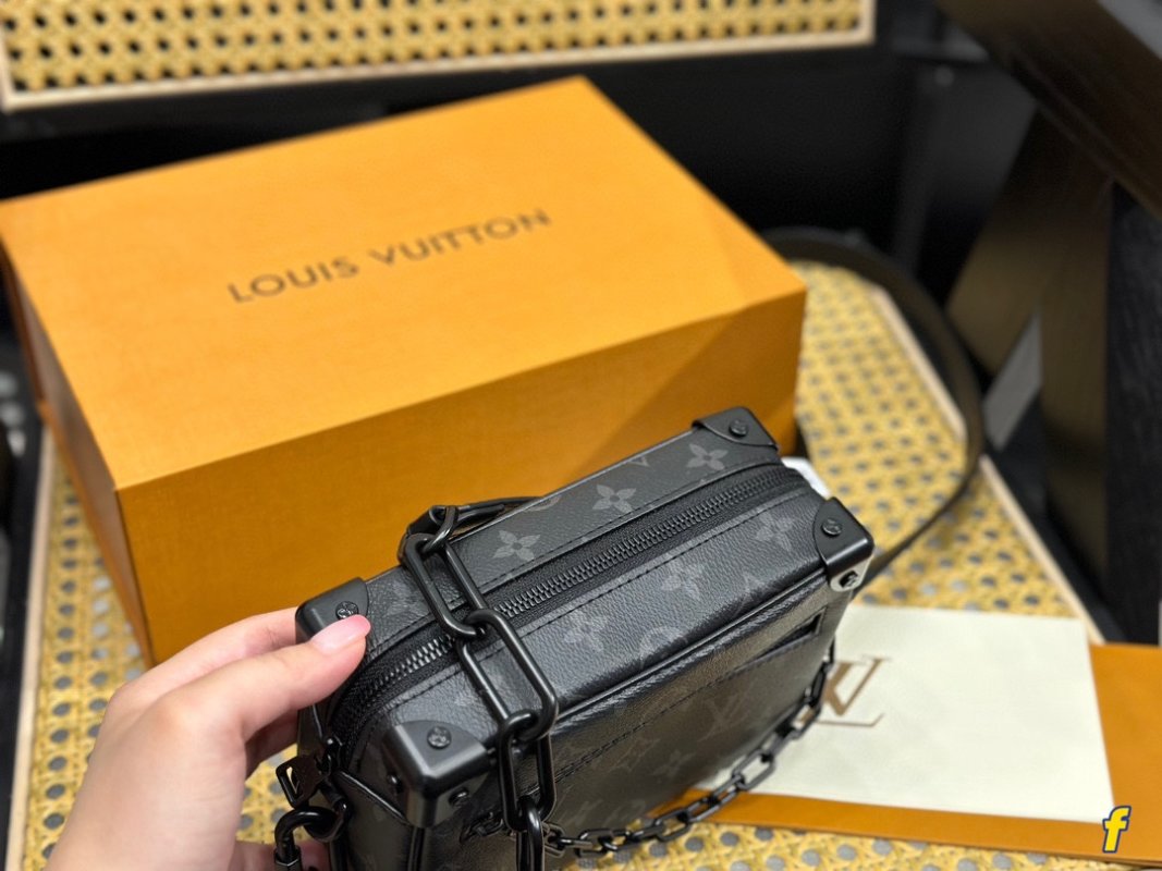 Louis Vuitton Soft Trunk Mini Black Monogram Crossbody view