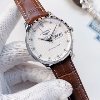 Longines Master Collection Annual Calendar Silver Dial Men's Watch