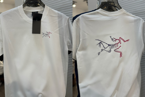 Arc'teryx Logo Print White T-Shirt view 6