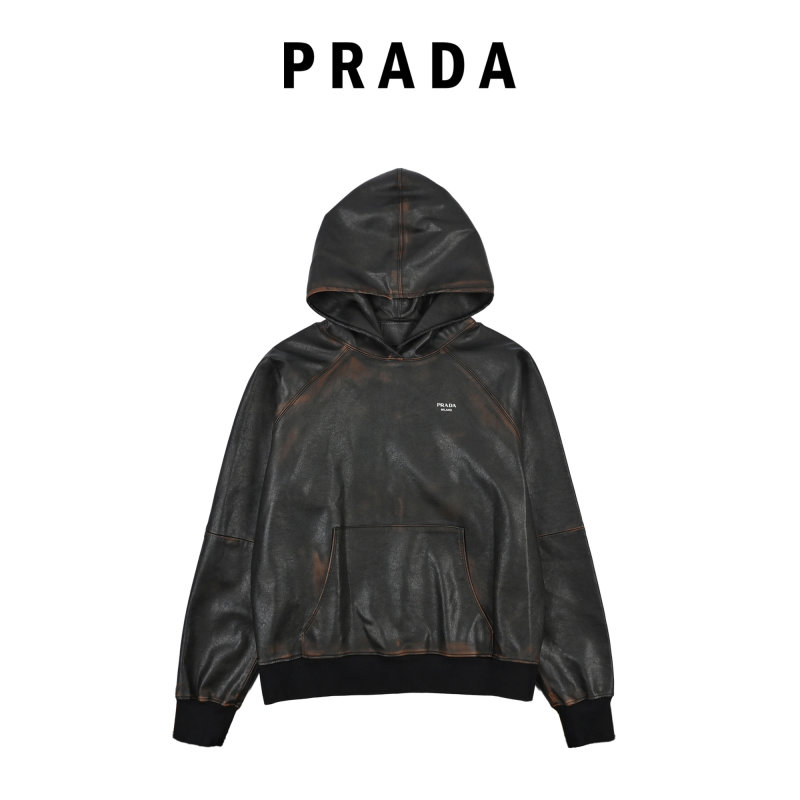 Black Oversized Hoodie with Embroidered Logo view
