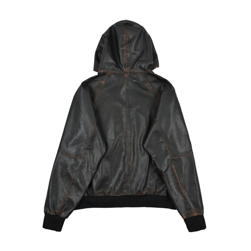 Black Oversized Hoodie with Embroidered Logo view