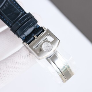 IWC Schaffhausen Portuguese Automatic Watch Silver Blue view 8