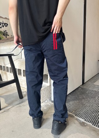 Alo Navy Track Pants with Red Stripe view 6