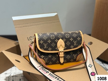 Louis Vuitton Monogram Baguette Shoulder Bag Brown