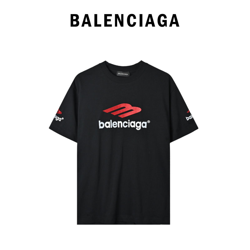Balenciaga Logo Print Black T-Shirt view