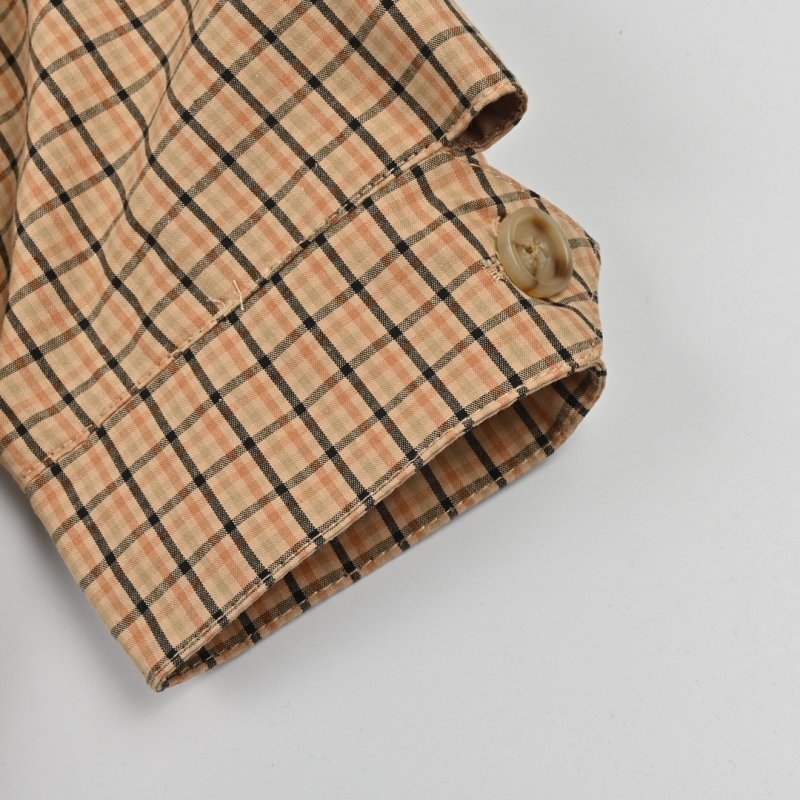 Miu Miu Checked Cotton Harrington Jacket - Tan view