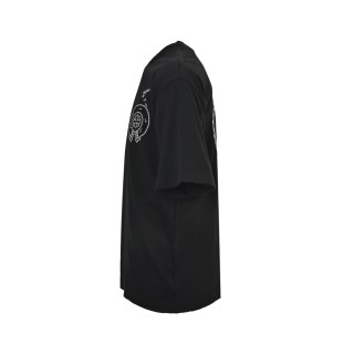 Essentials Black Oversized Graphic T-Shirt view 5