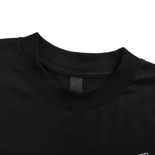 Essentials Black Oversized Graphic T-Shirt view 7