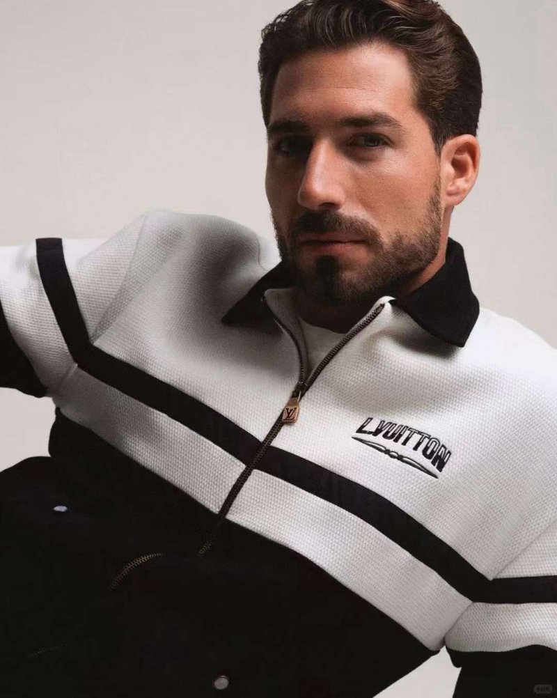 Louis Vuitton Colorblock Track Jacket White Black