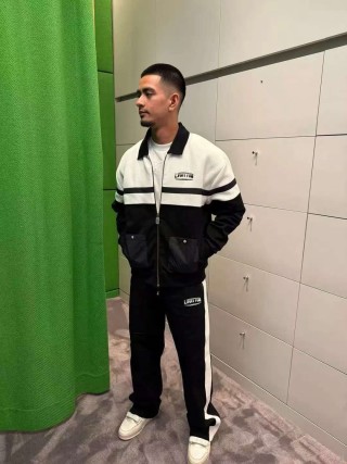 Louis Vuitton Colorblock Track Jacket White Black view 2