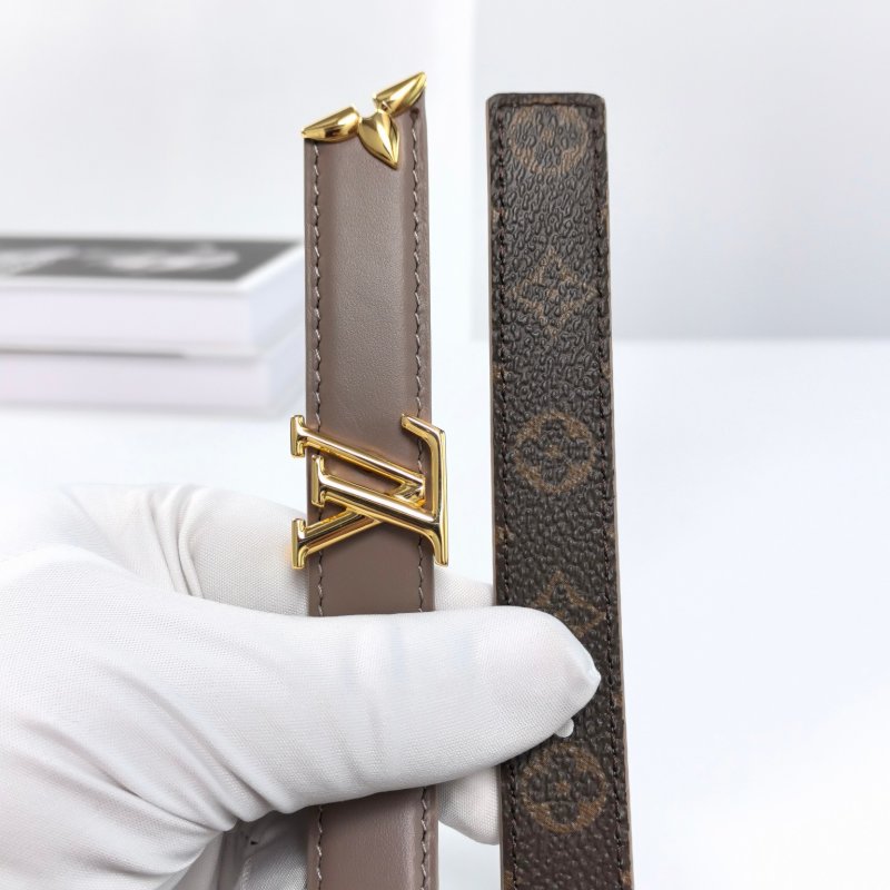 LV Iconic Reversible Belt - Monogram Canvas & Leather Brown