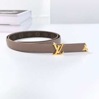 LV Iconic Reversible Belt - Monogram Canvas & Leather Brown view 2