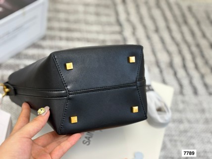 YSL Le37 Black Leather Bucket Bag view 8