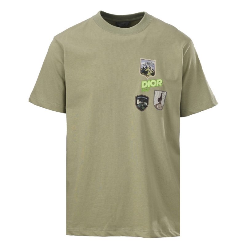 Dior Beige Multi-Patch Short Sleeve T-Shirt view