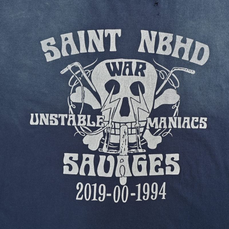Saint NBHD Navy Graphic T-Shirt view