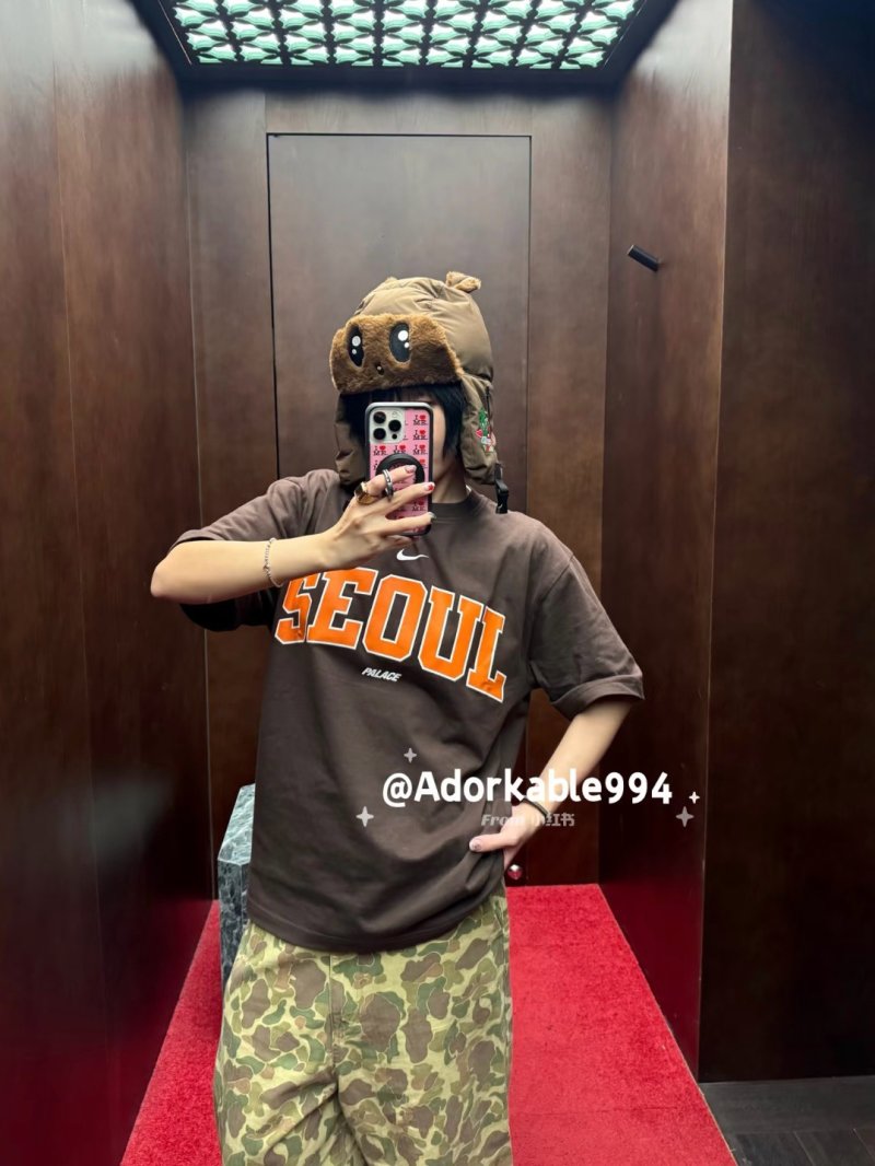 Palace Seoul Graphic T-Shirt Charcoal