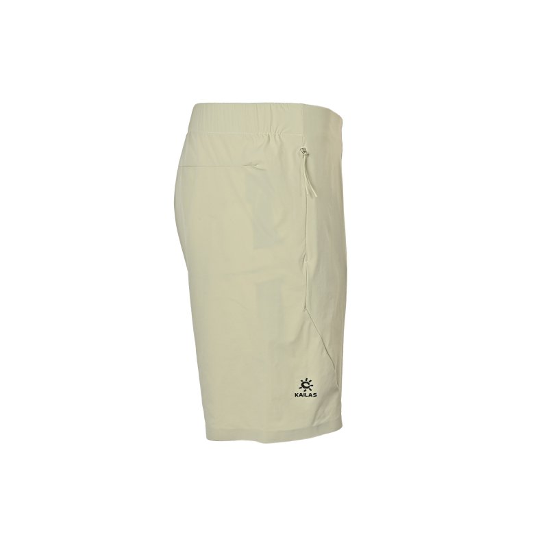 Cream Relaxed Fit Athletic Shorts view