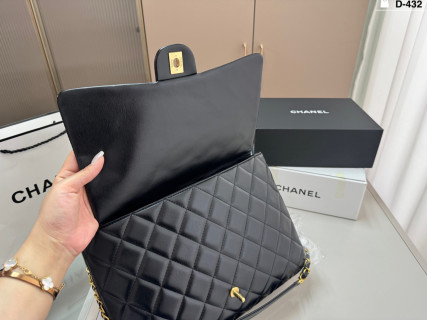 Chanel Quilted Accordion Tote Bag Black view 7