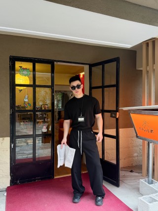 Essentials Black Drawstring Sweatpants