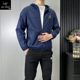 Arc'teryx Navy Windbreaker Hooded Jacket